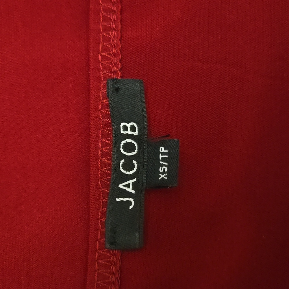 NWOT Jacob Red Halter Top XS Style A029627 - Picture 4 of 7